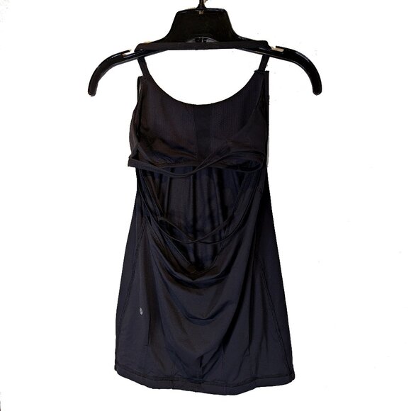 Black Lululemon tank with inner bra size 4 - Picture 1 of 4